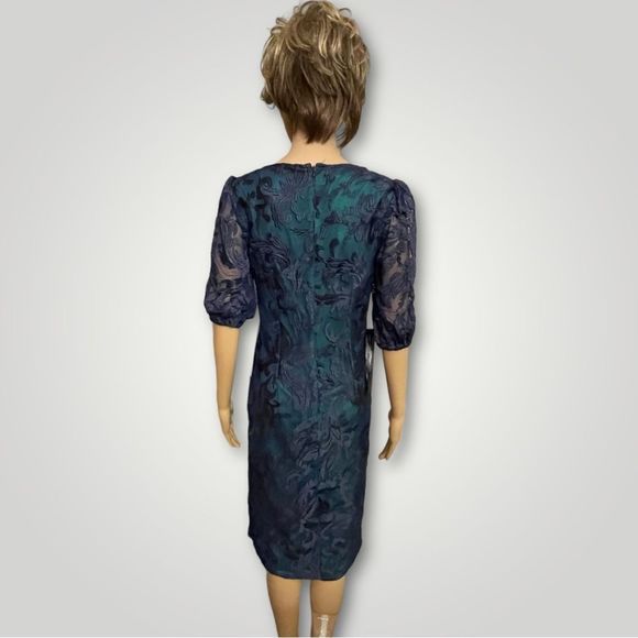 ☀️☀️☀️ JS Celestial Embroidered Cocktail Dress Size 4 - Picture 9 of 11